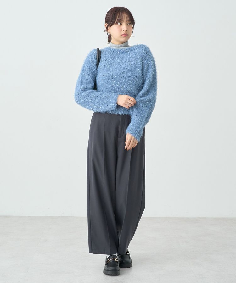 earth music&ecology「ジャンボノットシャギーニットプルオーバー」|ニット・セーター|