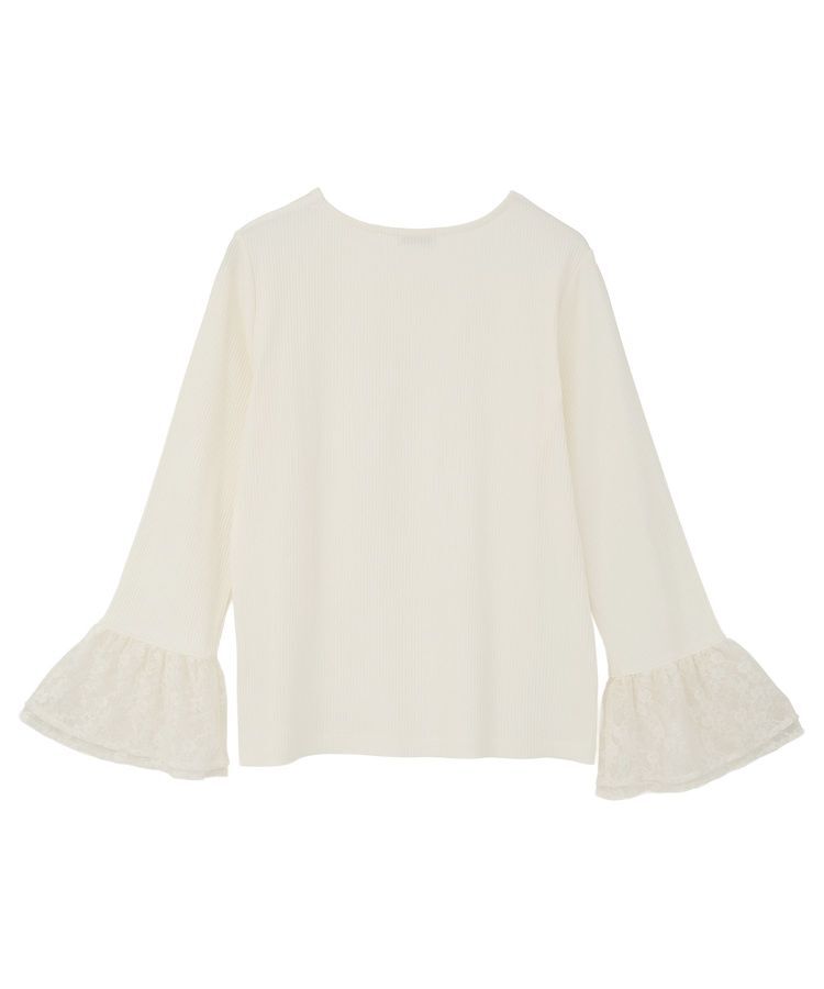 earth music&ecology「あったかフェミニンインナー(袖レース)」|Tシャツ・カットソー|