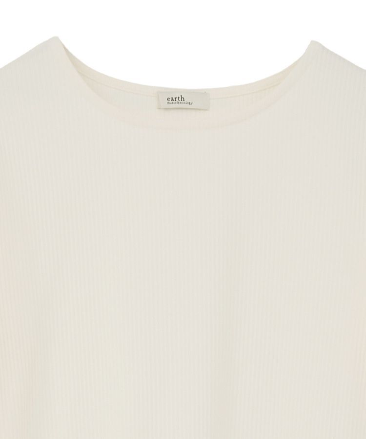earth music&ecology「あったかフェミニンインナー(袖レース)」|Tシャツ・カットソー|