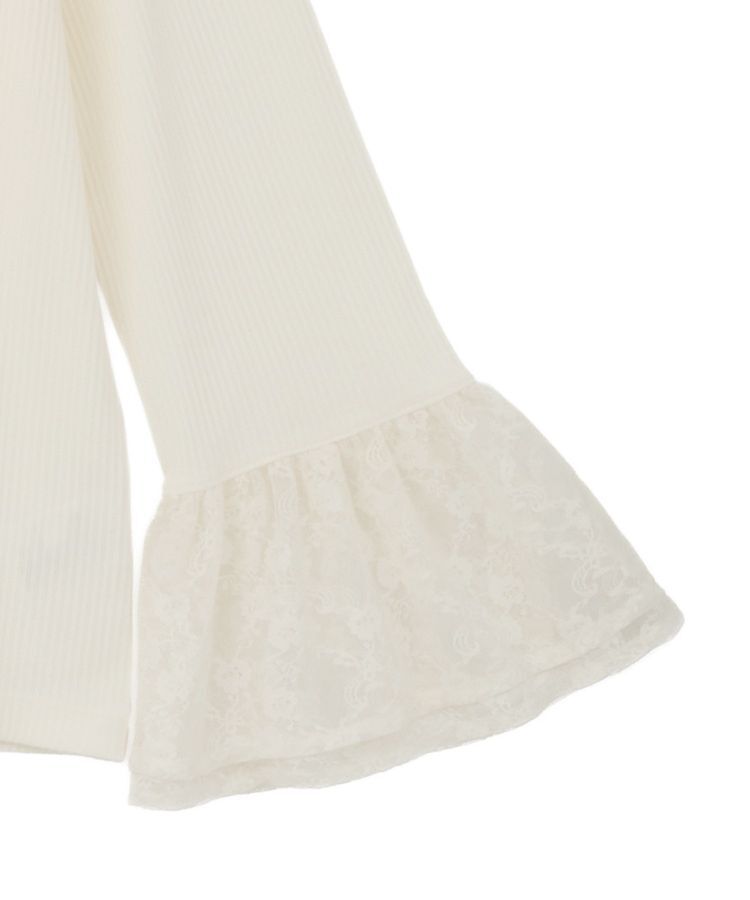 earth music&ecology「あったかフェミニンインナー(袖レース)」|Tシャツ・カットソー|