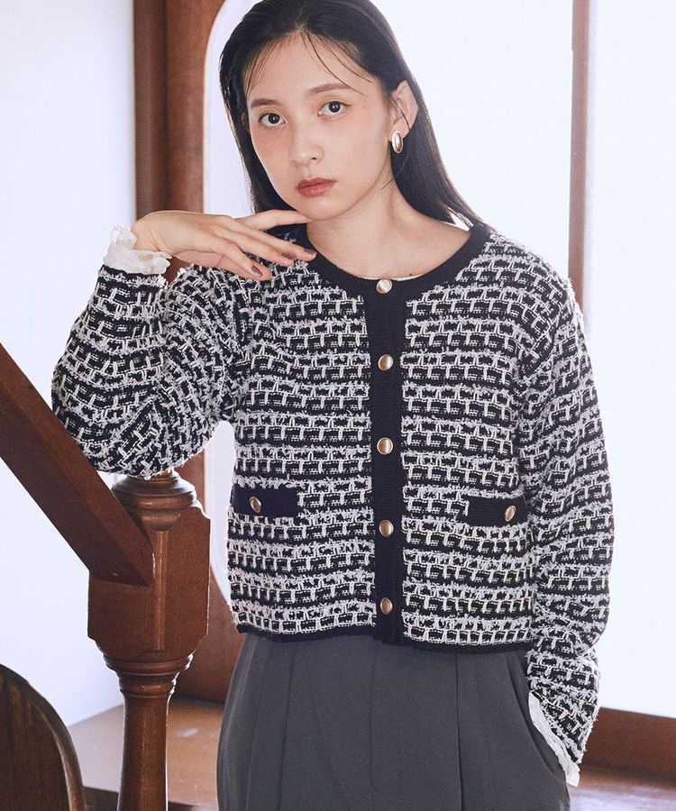 earth music&ecology「あったかフェミニンインナー(袖レース)」|Tシャツ・カットソー|