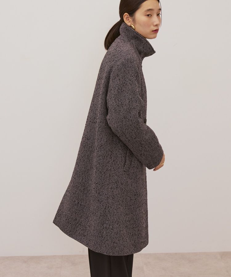 AMERICAN HOLIC「ヘリンボーンスタンドカラーコート」|その他|