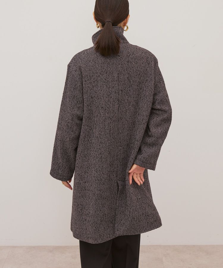 AMERICAN HOLIC「ヘリンボーンスタンドカラーコート」|その他|