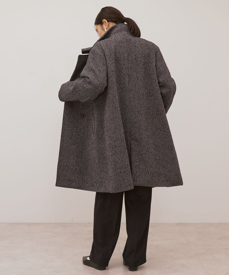 AMERICAN HOLIC「ヘリンボーンスタンドカラーコート」|その他|