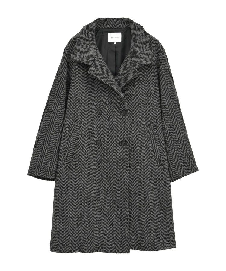 AMERICAN HOLIC「ヘリンボーンスタンドカラーコート」|その他|