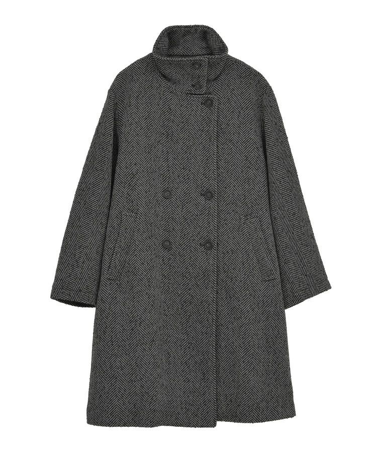 AMERICAN HOLIC「ヘリンボーンスタンドカラーコート」|その他|