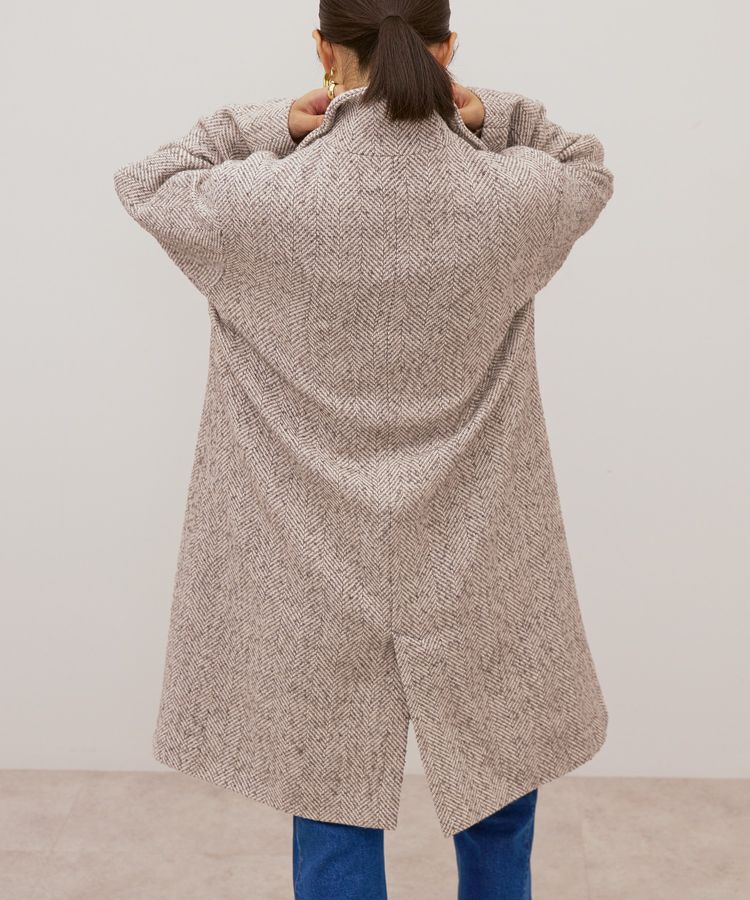 AMERICAN HOLIC「ヘリンボーンスタンドカラーコート」|その他|