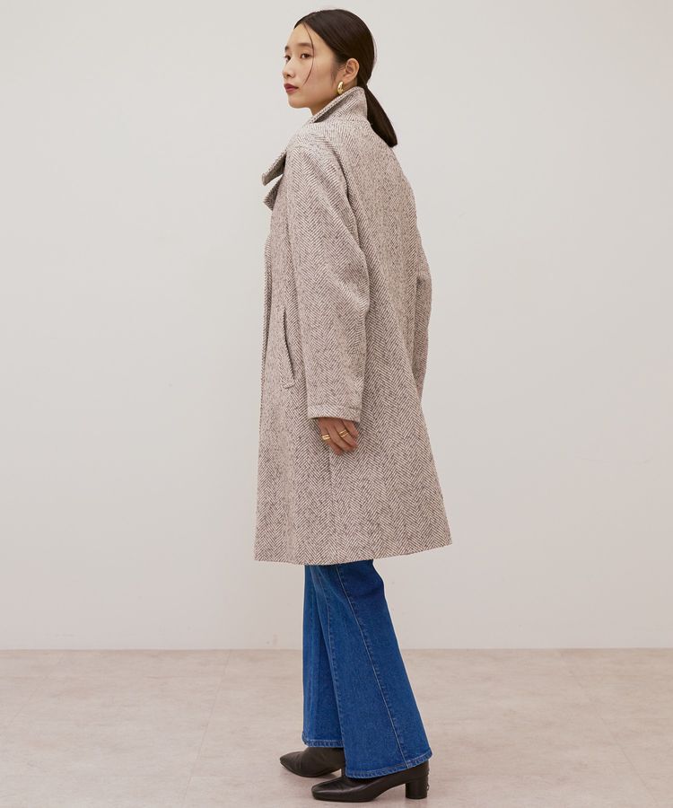 AMERICAN HOLIC「ヘリンボーンスタンドカラーコート」|その他|