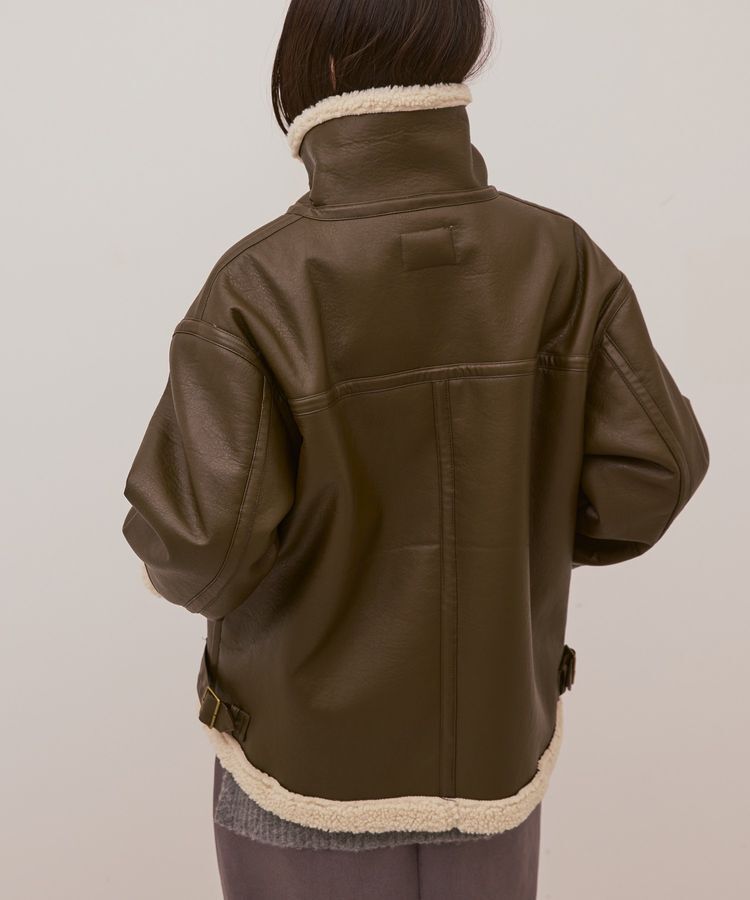 AMERICAN HOLIC「ボアフェイクレザーブルゾン」|その他|