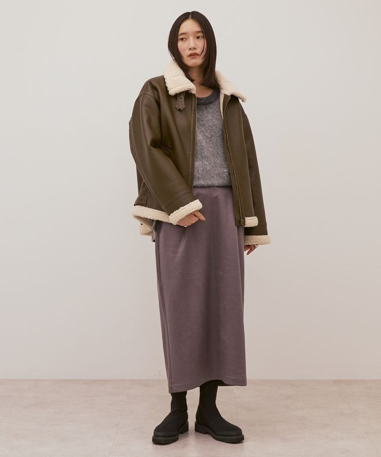 AMERICAN HOLIC「ボアフェイクレザーブルゾン」|その他|