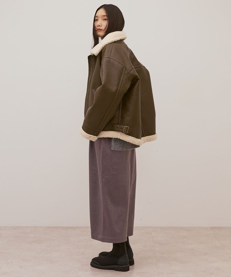 AMERICAN HOLIC「ボアフェイクレザーブルゾン」|その他|