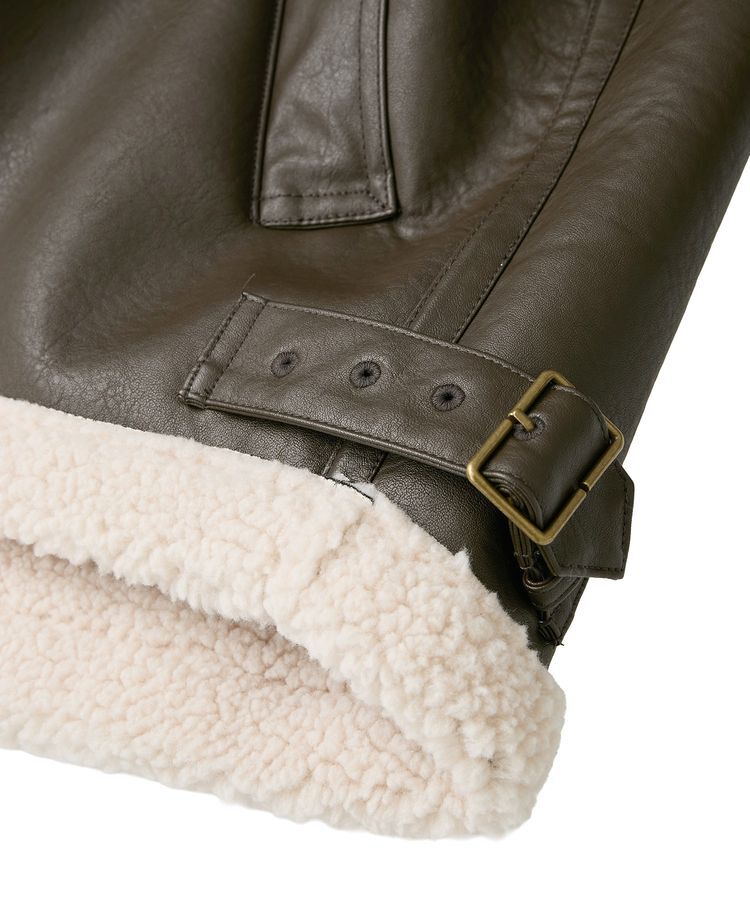 AMERICAN HOLIC「ボアフェイクレザーブルゾン」|その他|