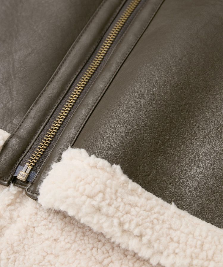 AMERICAN HOLIC「ボアフェイクレザーブルゾン」|その他|