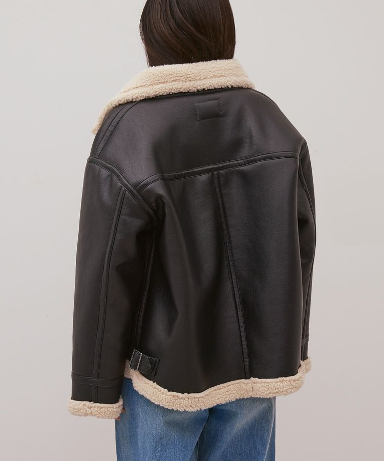 AMERICAN HOLIC「ボアフェイクレザーブルゾン」|その他|