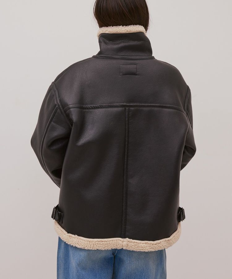 AMERICAN HOLIC「ボアフェイクレザーブルゾン」|その他|