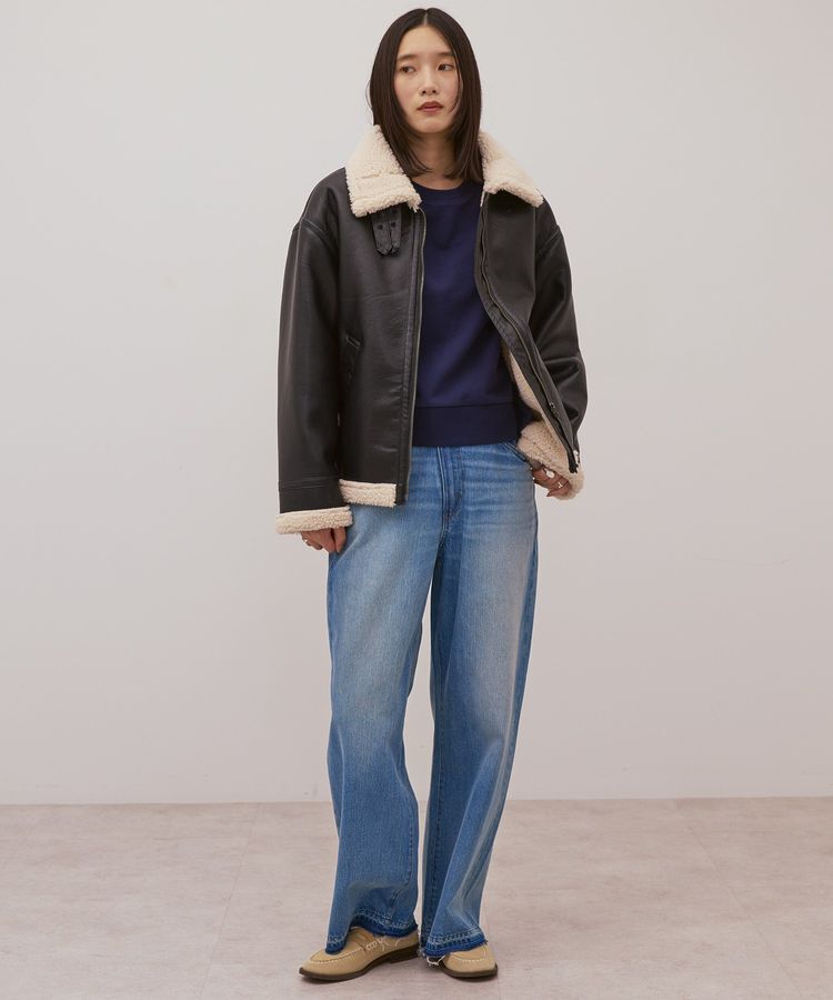 AMERICAN HOLIC「ボアフェイクレザーブルゾン」|その他|