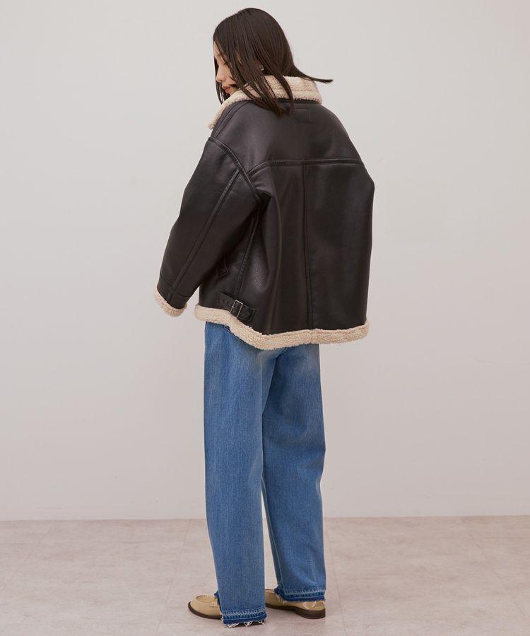 AMERICAN HOLIC「ボアフェイクレザーブルゾン」|その他|