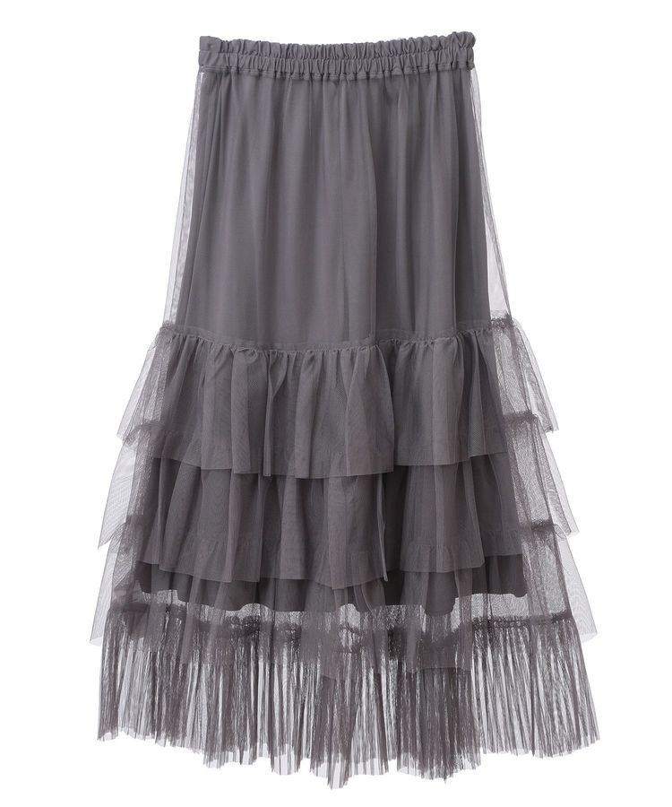 Green Parks「2wayチュールティアードフリルスカート(ペチ付き)」|スカート|