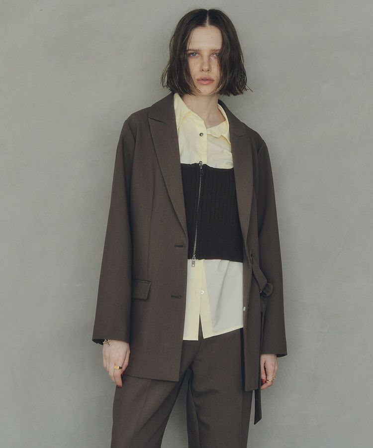 YECCA VECCA「ZIPニットビスチェ」|ニット・セーター|