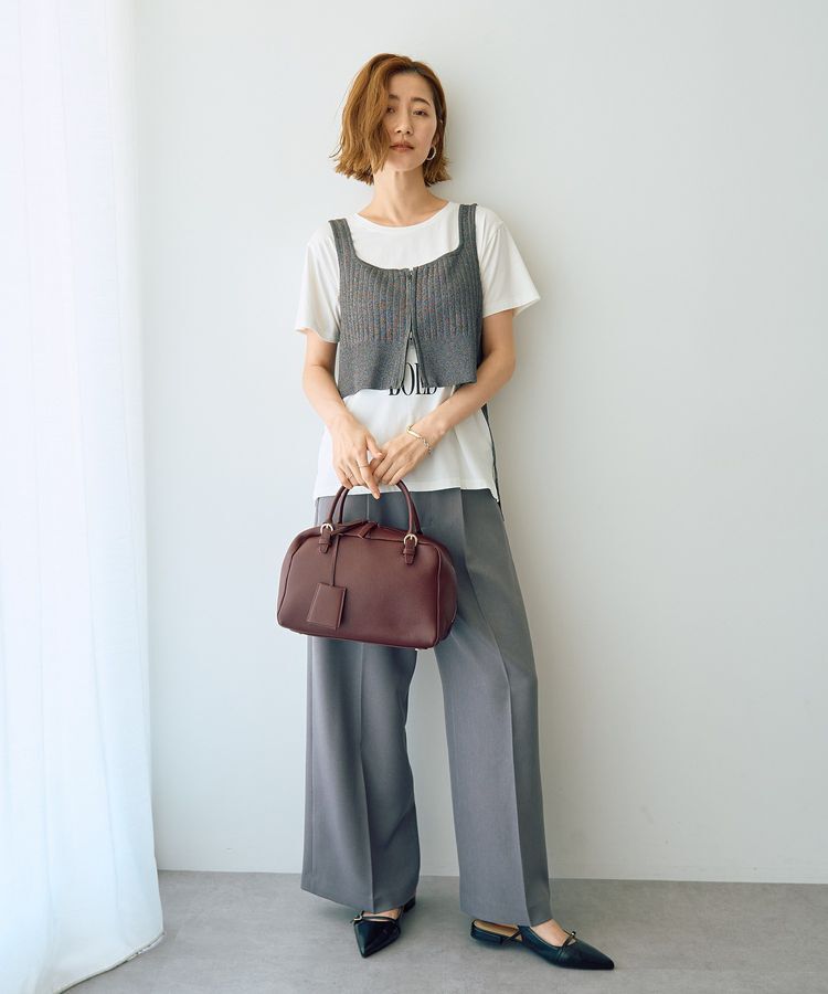 YECCA VECCA「ZIPニットビスチェ」|ニット・セーター|