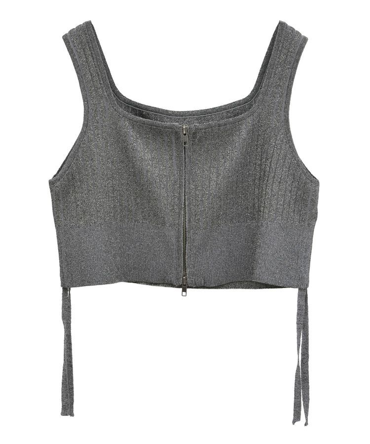 YECCA VECCA「ZIPニットビスチェ」|ニット・セーター|