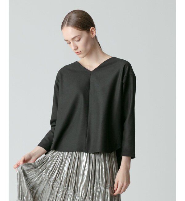 allureville「【セットアップ対応商品】TRクルーネックプルオーバー」|その他|ブラック