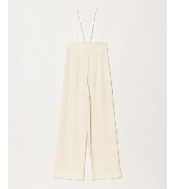 LOULOU WILLOUGHBY「【LOULOU WILLOUGHBY】ダブルクロスハイウエストサスペンダーパンツ」|オールインワン|