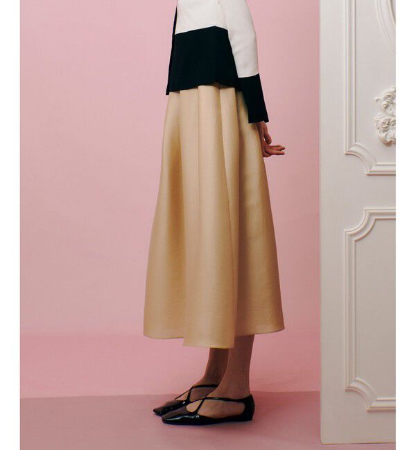 LOULOU WILLOUGHBY「【LOULOU WILLOUGHBY】シルキーダブルクロススカート」|スカート|