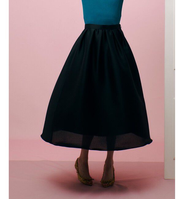 LOULOU WILLOUGHBY「【LOULOU WILLOUGHBY】シルキーダブルクロススカート」|スカート|