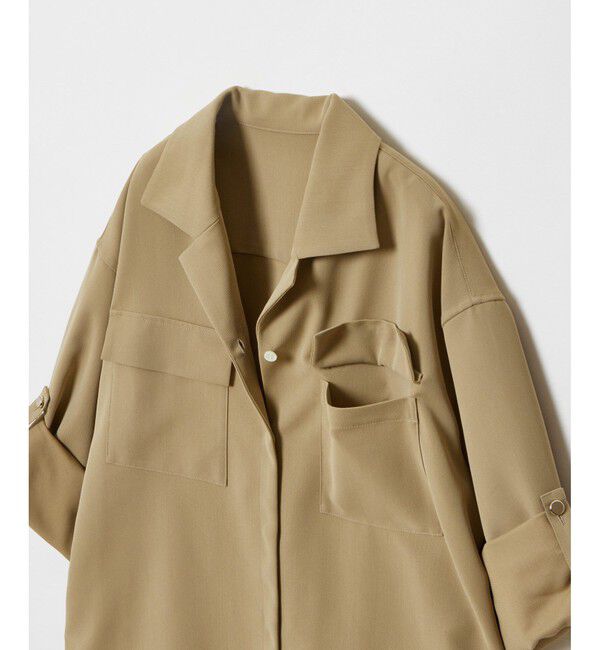 allureville「CRISPYカルゼターンバックシャツ」|シャツ・ブラウス|