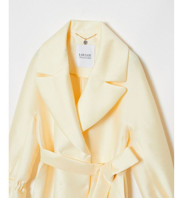 LOULOU WILLOUGHBY「【LOULOU WILLOUGHBY】シルキーダブルクロスドレスコート」|その他|