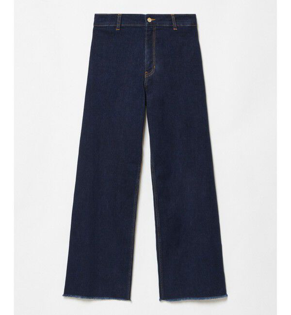 LOULOU WILLOUGHBY「【LOULOU WILLOUGHBY】デニムヘムフリンジパンツ」|デニム|