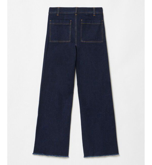 LOULOU WILLOUGHBY「【LOULOU WILLOUGHBY】デニムヘムフリンジパンツ」|デニム|