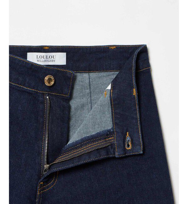 LOULOU WILLOUGHBY「【LOULOU WILLOUGHBY】デニムヘムフリンジパンツ」|デニム|