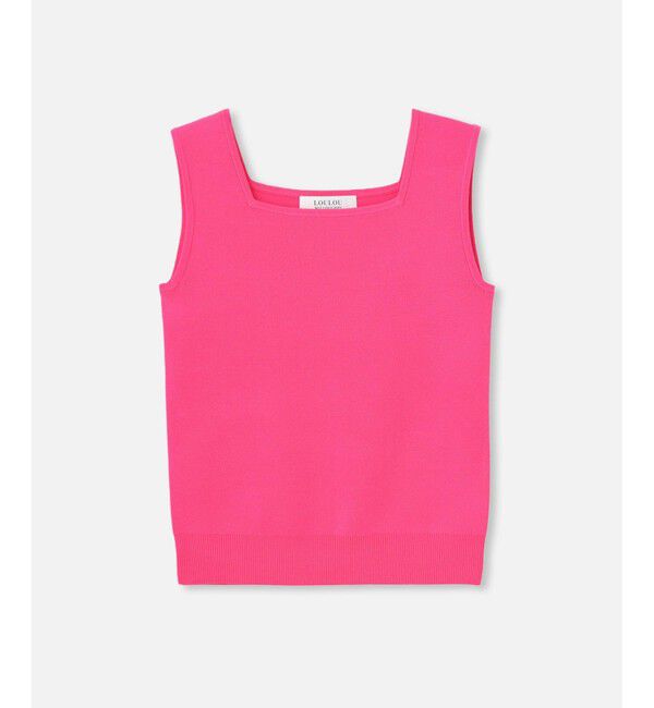 LOULOU WILLOUGHBY「◇【LOULOU WILLOUGHBY】スクエアタンク」|ニット・セーター|ピンク