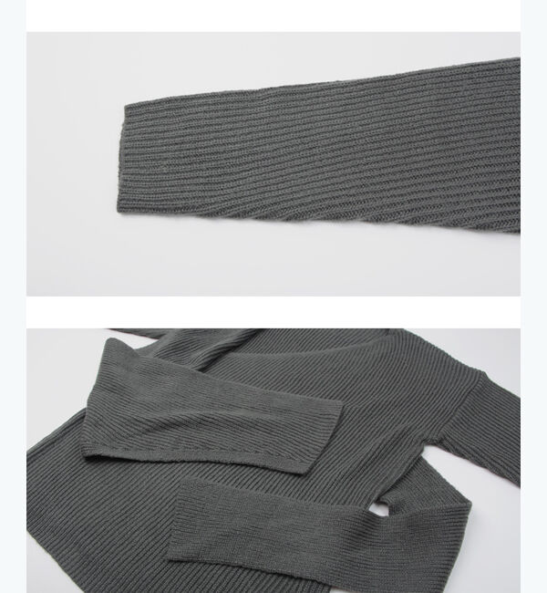 ur's「フロントリボンニットトップス」|ニット・セーター|