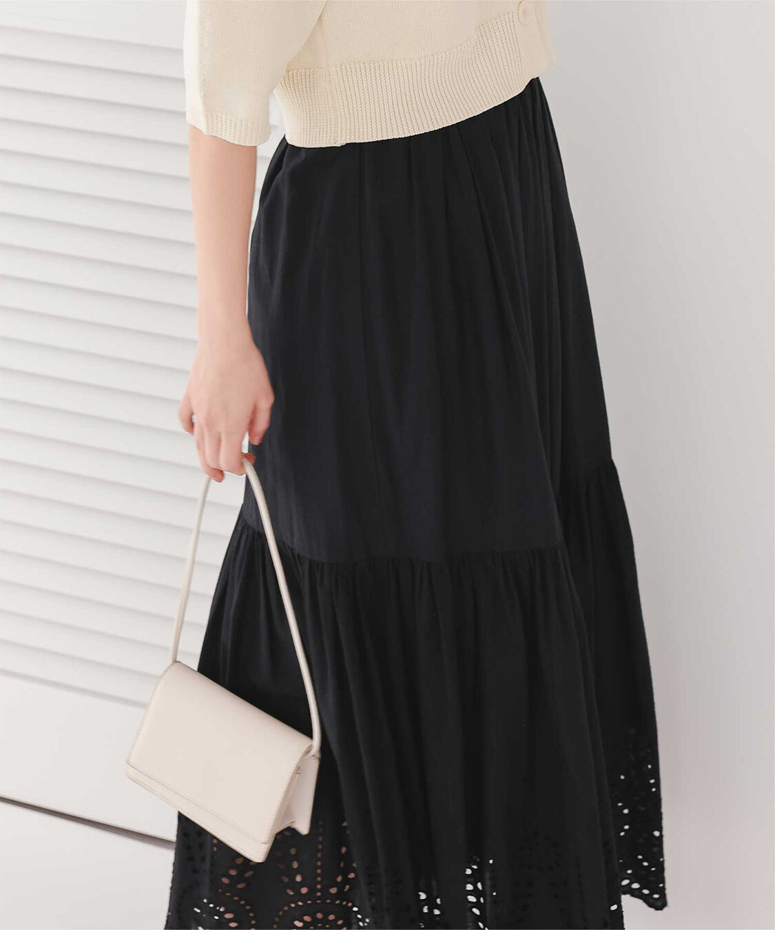 titivate「刺繍レースギャザースカート」|スカート|