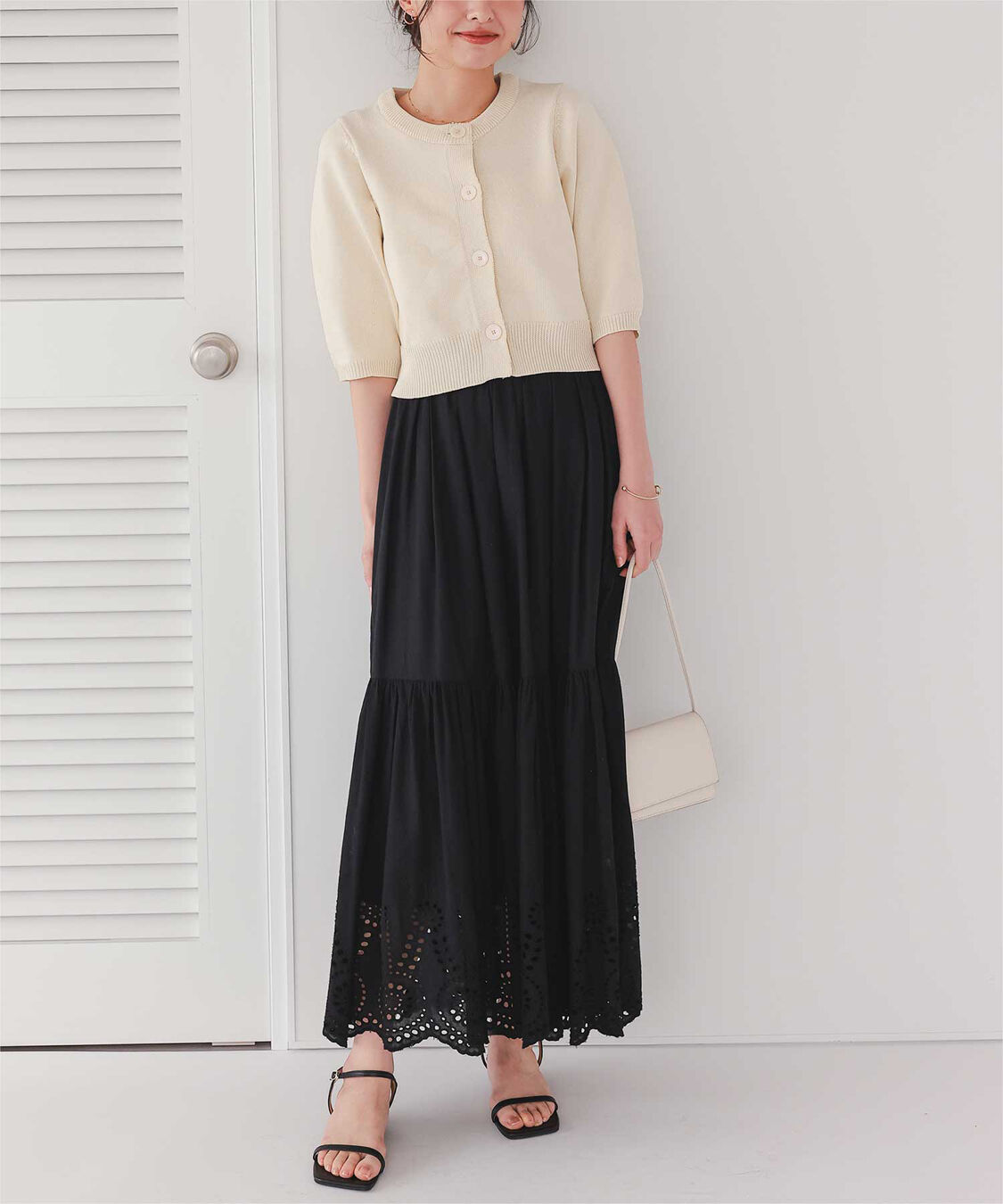 titivate「刺繍レースギャザースカート」|スカート|