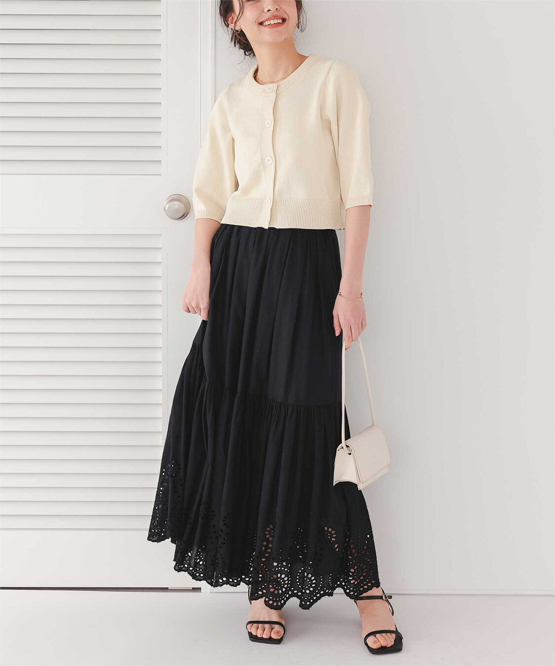 titivate「刺繍レースギャザースカート」|スカート|