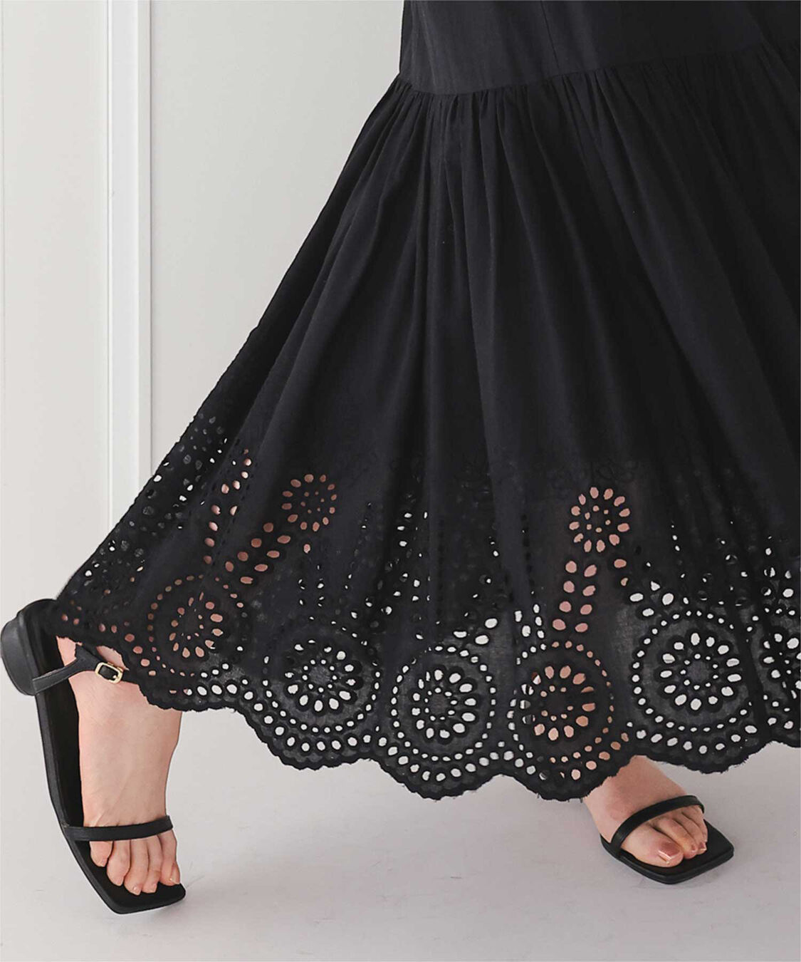 titivate「刺繍レースギャザースカート」|スカート|