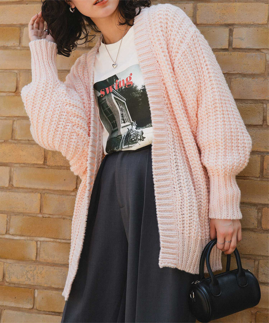 titivate「ヴィンテージライクフォトプリントロングスリーブTシャツ」|Tシャツ・カットソー|オフホワイト