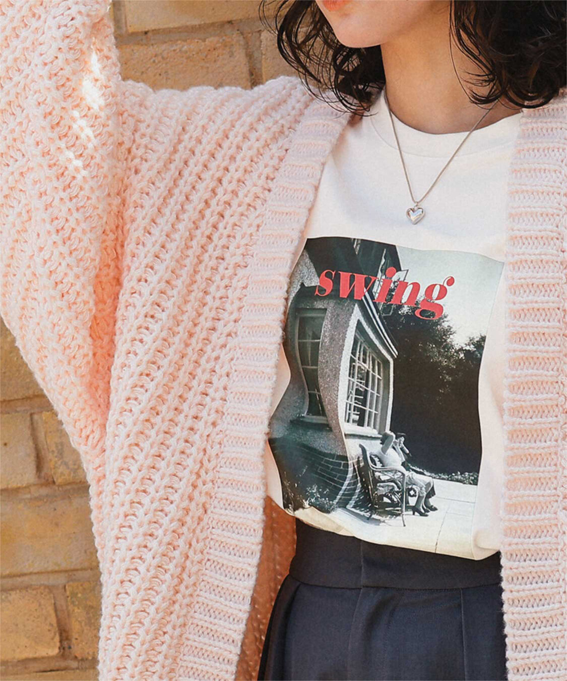 titivate「ヴィンテージライクフォトプリントロングスリーブTシャツ」|Tシャツ・カットソー|