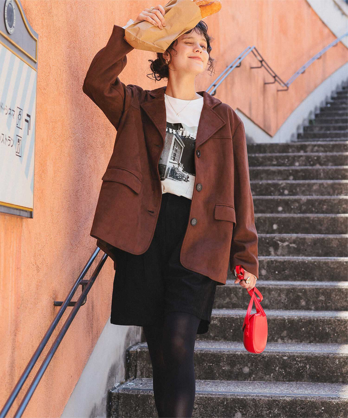 titivate「ヴィンテージライクフォトプリントロングスリーブTシャツ」|Tシャツ・カットソー|