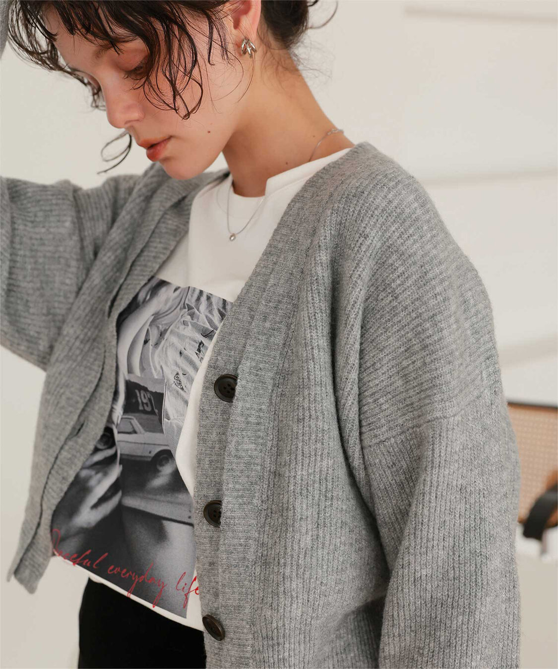 titivate「ヴィンテージライクフォトプリントロングスリーブTシャツ」|Tシャツ・カットソー|