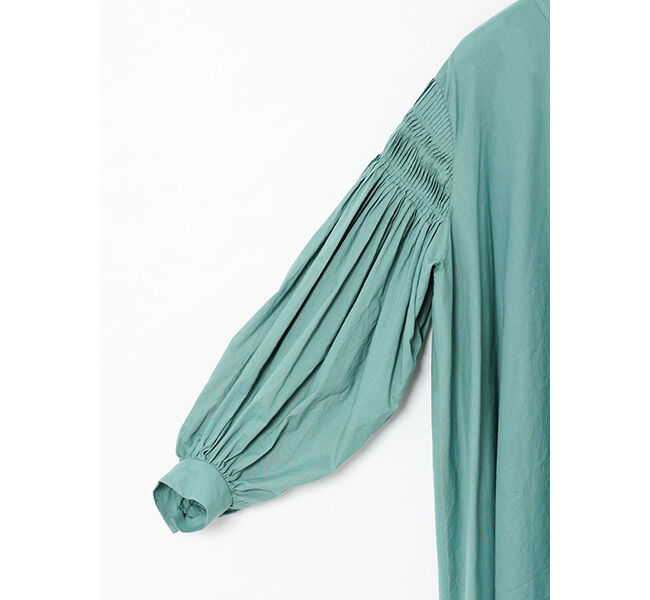 mizuiro ind「mizuiro ind ピンタックパフスリーブシャツ」|シャツ・ブラウス|