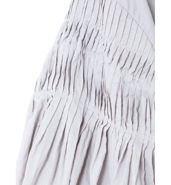 mizuiro ind「mizuiro ind ピンタックパフスリーブシャツ」|シャツ・ブラウス|