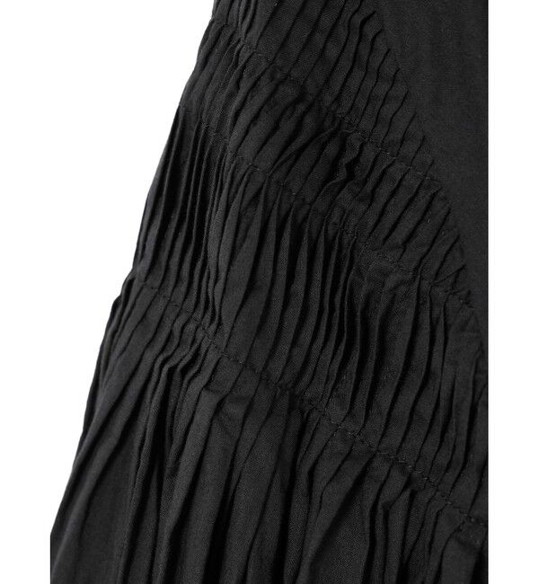 mizuiro ind「mizuiro ind ピンタックパフスリーブシャツ」|シャツ・ブラウス|