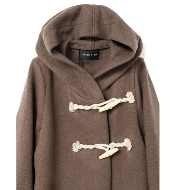 mizuiro ind「mizuiro ind Aラインフード付きコート」|その他|