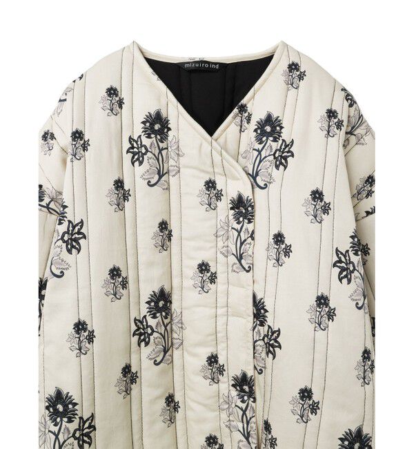 mizuiro ind「mizuiro ind プリントキルティングジャケット」|その他|