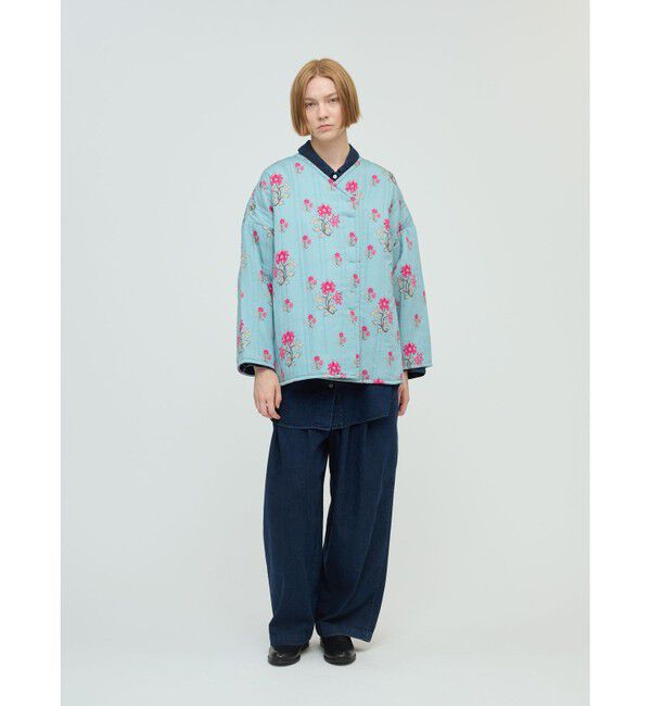 mizuiro ind「mizuiro ind プリントキルティングジャケット」|その他|